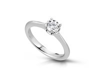 Anello PG Gioielli Donna Solitari in Oro bianco Diamante 0.12 Ct ANSOL68012 - ANSOL68012